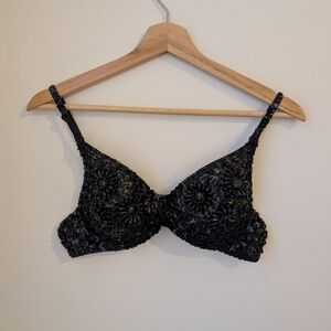 Elegant Black Lace Bra